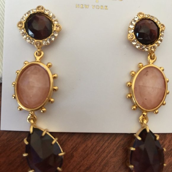 kate spade new york small linear drop earrings - Picture 3 of 6